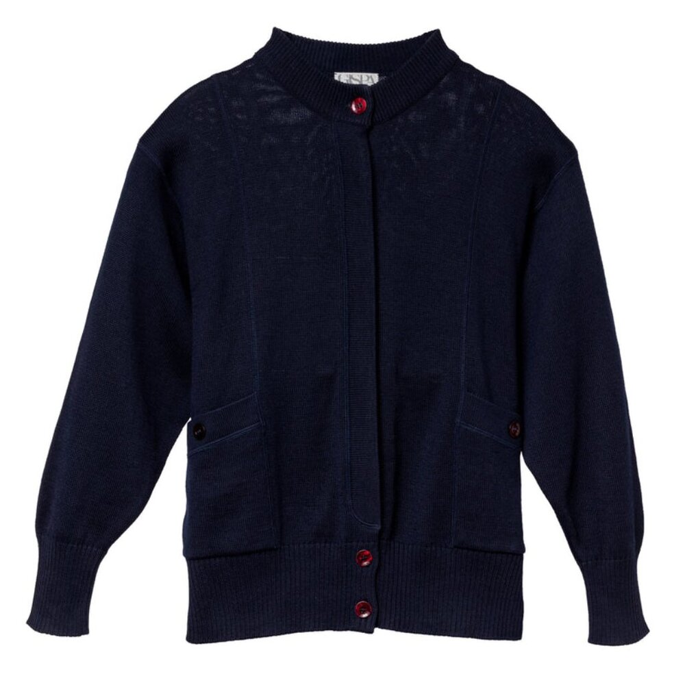 rrp €450 GISPA (Italy) Heavy Double Knit Cuff Sleeve Cardigan : M